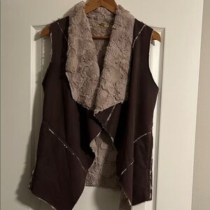 Double Zero Chocolate and Beige Vest
